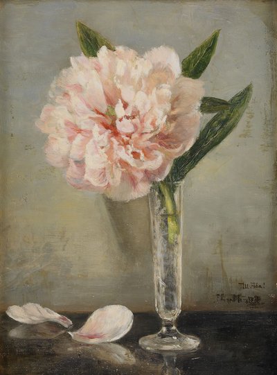 Still Life with a Peony by Anna Munthe Norstedt